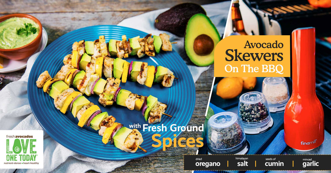Avocado Skewers On The BBQ
