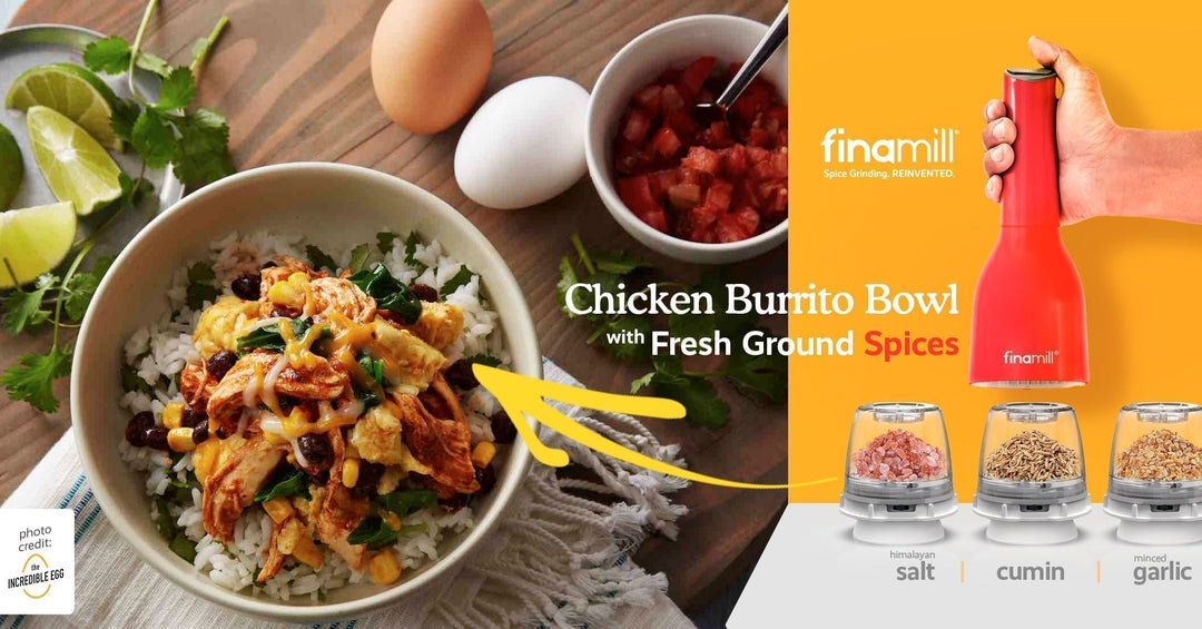 Chicken And Egg Burrito Bowl