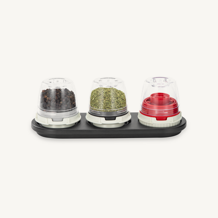 Black Trio Stackable Tray