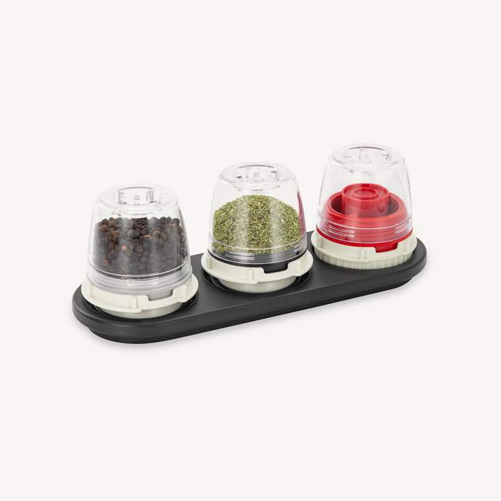 Black Trio Stackable Tray