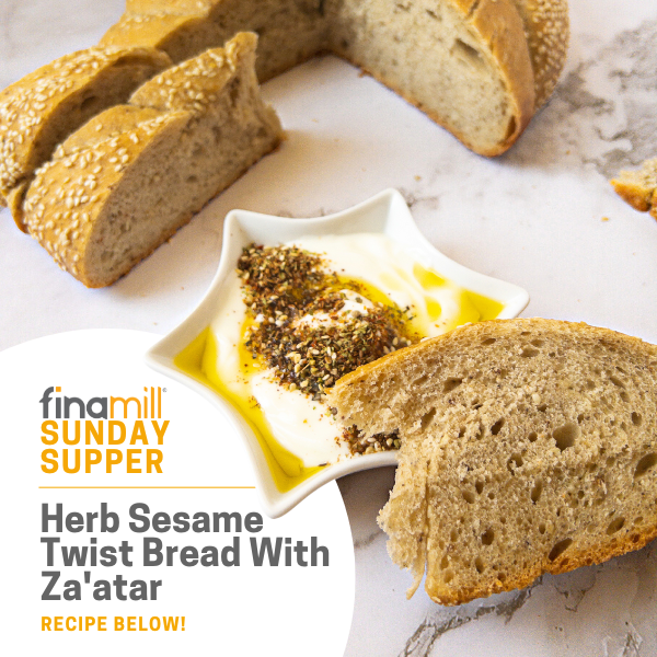 Herb Sesame Twist Bread With Za'atar