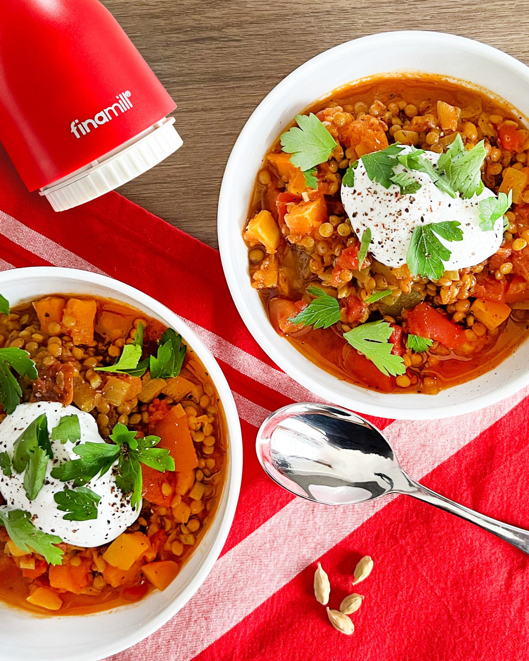 Roasted Butternut Squash & Lentil Stew